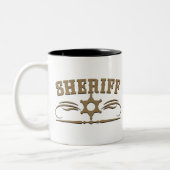 Sheriff Westerne Style Tweekleurige Koffiemok (Links)