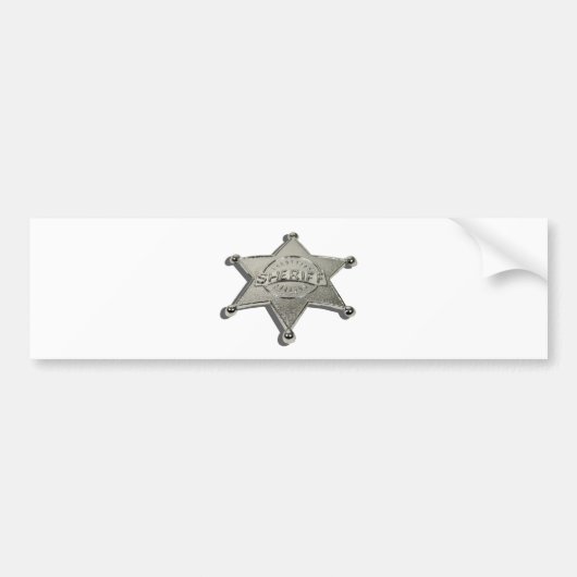 SheriffBadgeLetters10510 Bumpersticker (Voorkant)