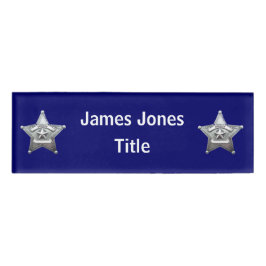 Sheriff's Badge Acrylnaam Tag