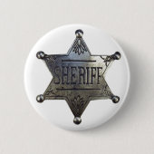Sheriff's Badge Ronde Button 5,7 Cm (Voorkant)