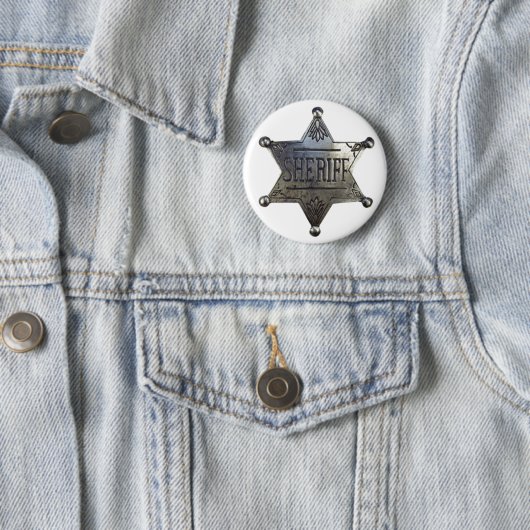 Sheriff's Badge Ronde Button 5,7 Cm (In situ)