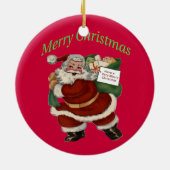 Sheriff's Custom Badge Keramisch Ornament (Achterkant)