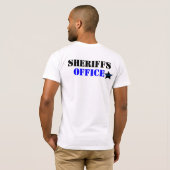 Sheriffs Kantoor Thin Blue Line T-shirt (Achterkant volledig)