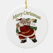 Sheriff's moeder Badge Keramisch Ornament (Achterkant)