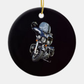 Sheriff's Motorcycle Keramisch Ornament (Voorkant)