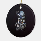Sheriff's Motorcycle Keramisch Ornament (Links)