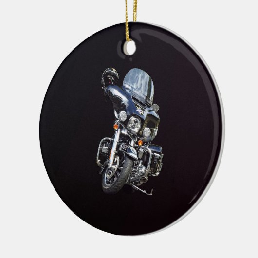 Sheriff's Motorcycle Keramisch Ornament (Links)