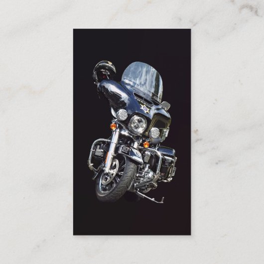 Sheriff's Motorcycle Visitekaartje (Achterkant)