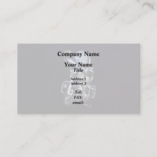 Sheriff's Motorcycle Visitekaartje (Voorkant)