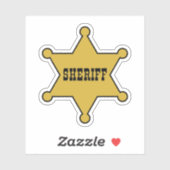 SHERIFF'S SHOWDOWN - SHERIFF BADGE STICKER (Vel)