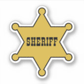 SHERIFF'S SHOWDOWN - SHERIFF BADGE STICKER (Voorkant)