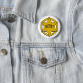 Sheriffs Star Badge Ronde Button 5,7 Cm (In situ)