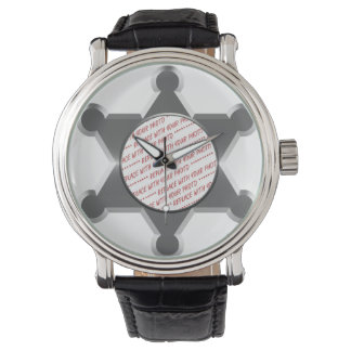 Sheriff's Tin Star Photo Lijst Horloge