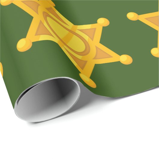 Sheriffstern-officier Cadeaupapier (Rol Hoek)