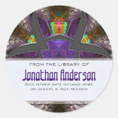 Sherikan Fractal Boekplaat Sticker (Voorkant)