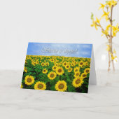 Shërim të shpejtë! Goed in Albanees, zonnebloem Kaart (Gele Bloem)