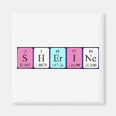 Sherine periodieke table name magnet (Voorkant)