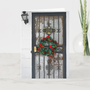 Sherlock 221B Christmas Kaart