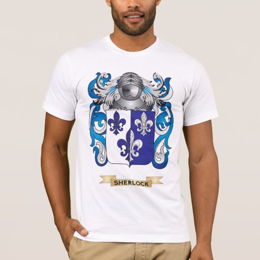 Sherlock Coat of Arms (Family Crest) T-shirt (Voorkant)