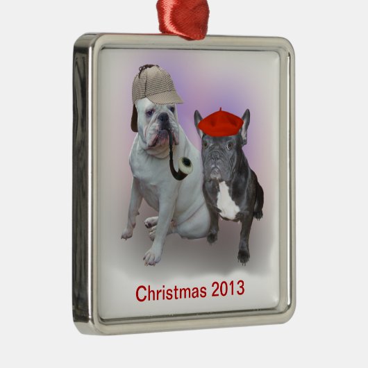 Sherlock en Dr. Metalen Ornament (Rechts)