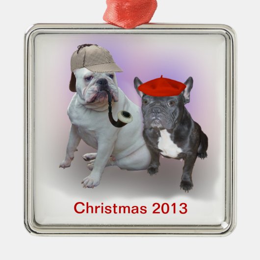 Sherlock en Dr. Metalen Ornament (Voorkant)