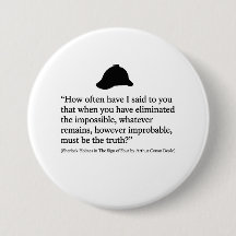 Sherlock Holmes Citaat Knop