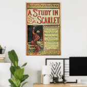 Sherlock Holmes een onderzoek in het  Hoesje van S Poster (Thuiskantoor)