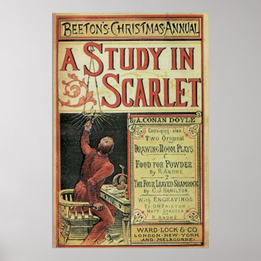 Sherlock Holmes een onderzoek in het  Hoesje van S Poster (Voorkant)