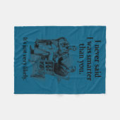 Sherlock Holmes I Never Said I Was Smarter Funny  Fleece Deken (Voorkant (Horizontaal))