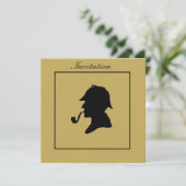 SHERLOCK HOLMES INVITATION KAART (Staand voorkant)