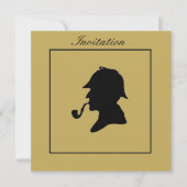 SHERLOCK HOLMES INVITATION KAART (Voorkant)
