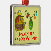 Sherlock Holmes Kerstmis Metalen Ornament (Rechts)