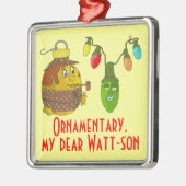 Sherlock Holmes Kerstmis Metalen Ornament (Links)