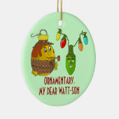 Sherlock Holmes kerstversiering Keramisch Ornament (Rechts)