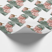 Sherlock Holmes Pointing Cartoon Cadeaupapier (Hoek)