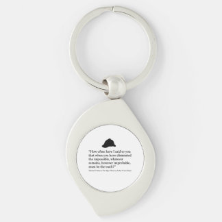Sherlock Holmes Quote Sleutelhanger