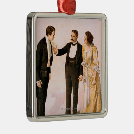 Sherlock Holmes Theatrical Play Poster #2 Metalen Ornament (Rechts)