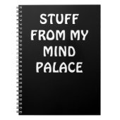 Sherlock inspired MIND PALACE notebook Notitieboek (Voorkant)