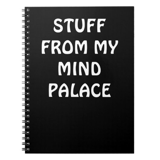 Sherlock inspired MIND PALACE notebook Notitieboek (Voorkant)