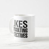 SHERLOCK LIKES CONSULTING DETECTIVES KOFFIEMOK (Voorkant links)