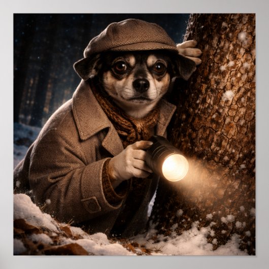 "Sherlock Louie" Poster (Voorkant)