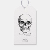 Sherlock Quote I Covet Your Skull Gothic Gift Labe Cadeaulabel (Voorkant)
