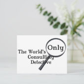 Sherlock rechercheur briefkaart (Staand voorkant)