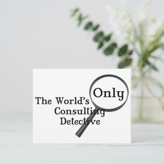 Sherlock rechercheur briefkaart (Staand voorkant)