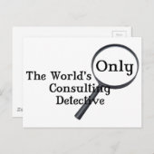 Sherlock rechercheur briefkaart (Voorkant / Achterkant)