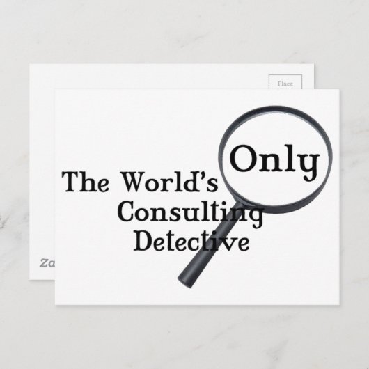 Sherlock rechercheur briefkaart (Voorkant / Achterkant)