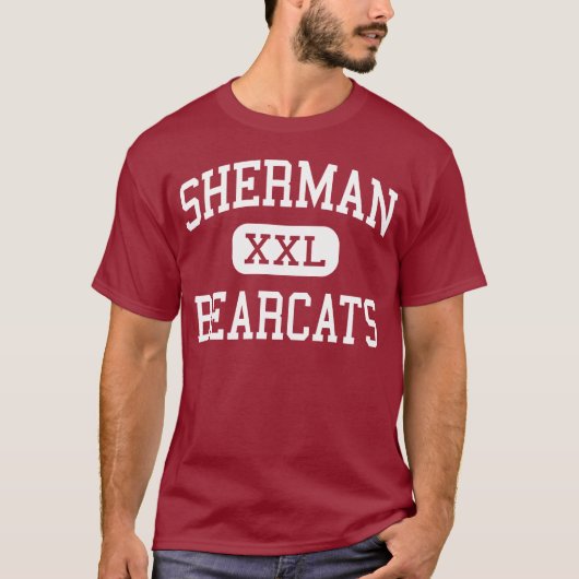 Sherman - Bearcats - High School - Sherman Texas T-shirt (Voorkant)