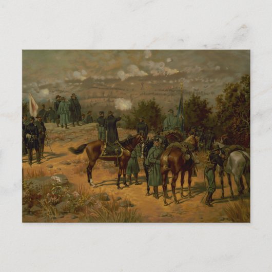 Sherman bij Missionary Ridge Briefkaart (Voorkant)