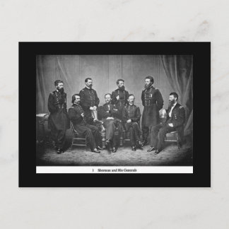 Sherman en zijn generaals Briefkaart