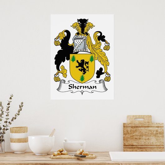 Sherman Family Crest Poster (Keuken)